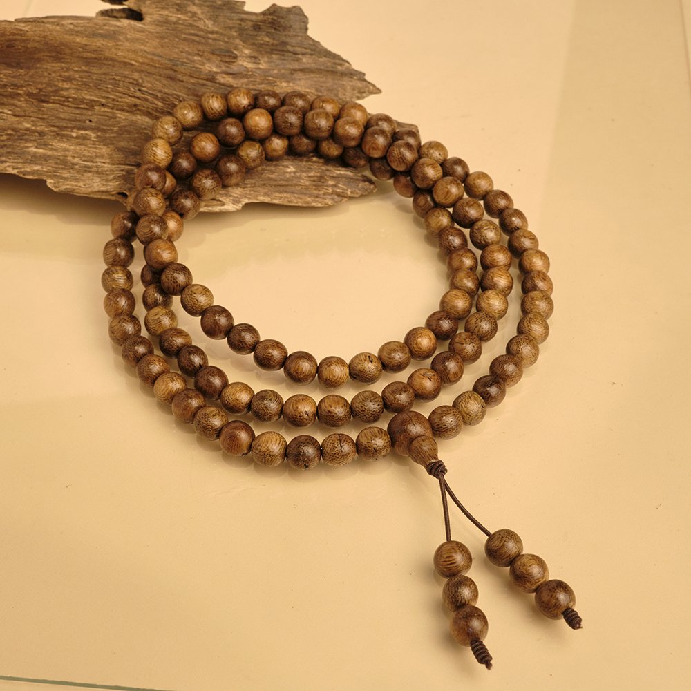 Vòng tay trầm hương - 6li tốc vườn 108 hạt - Hưng Phúc An