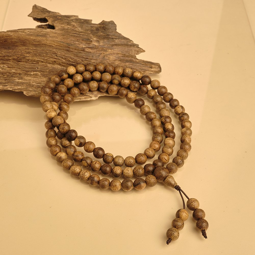 Vòng tay trầm hương - 7li tốc vườn 108 hạt - Hưng Phúc An