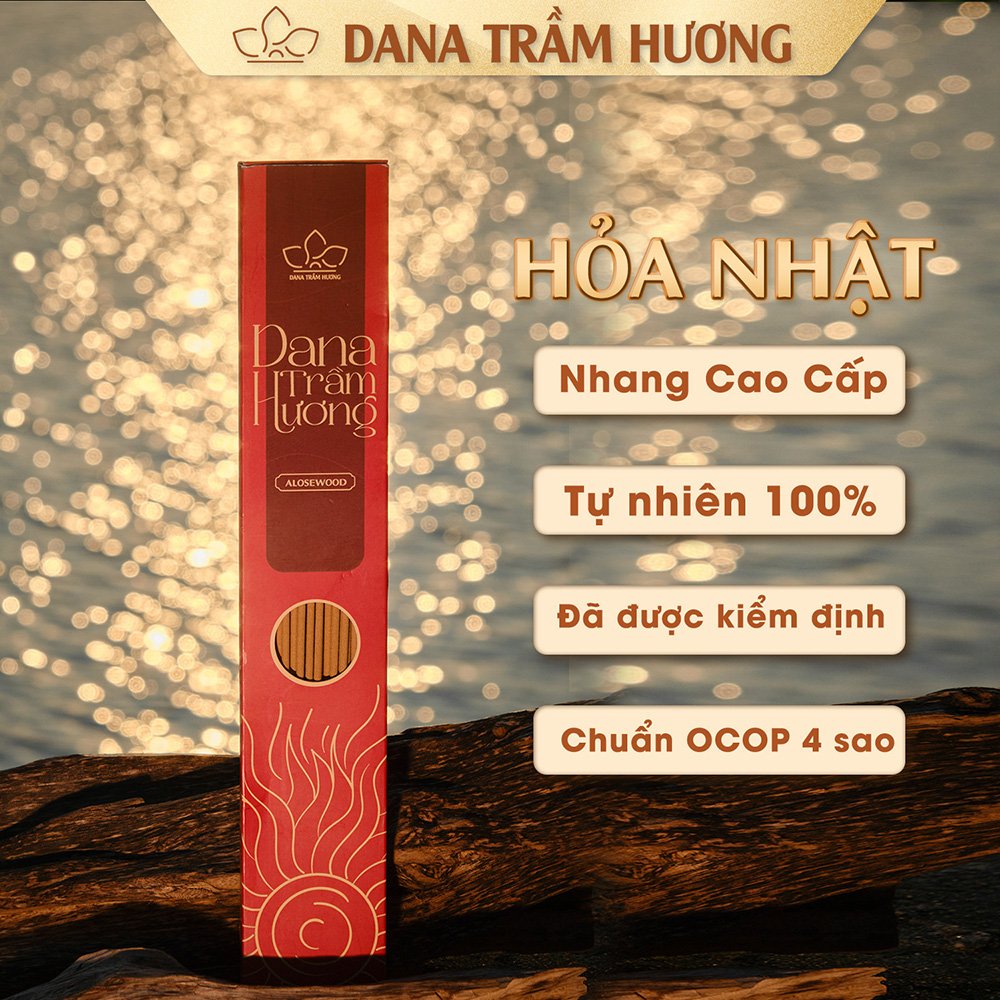 Nhang Trầm Hỏa Nhât DANA, 30cm hộp 100gr