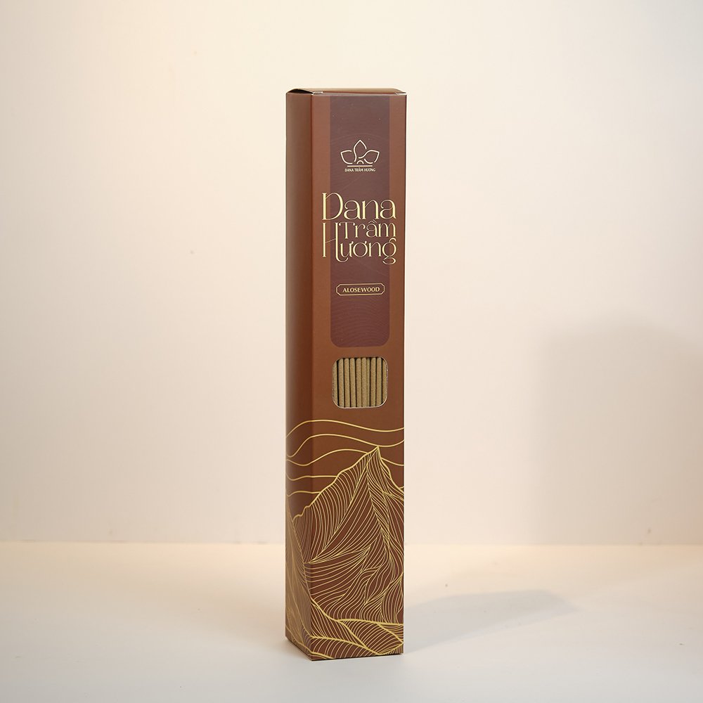 Nhang Trầm  Thổ Sơn DANA, loại phổ thông nhang sạch, ít khói 38cm , hộp 500gr