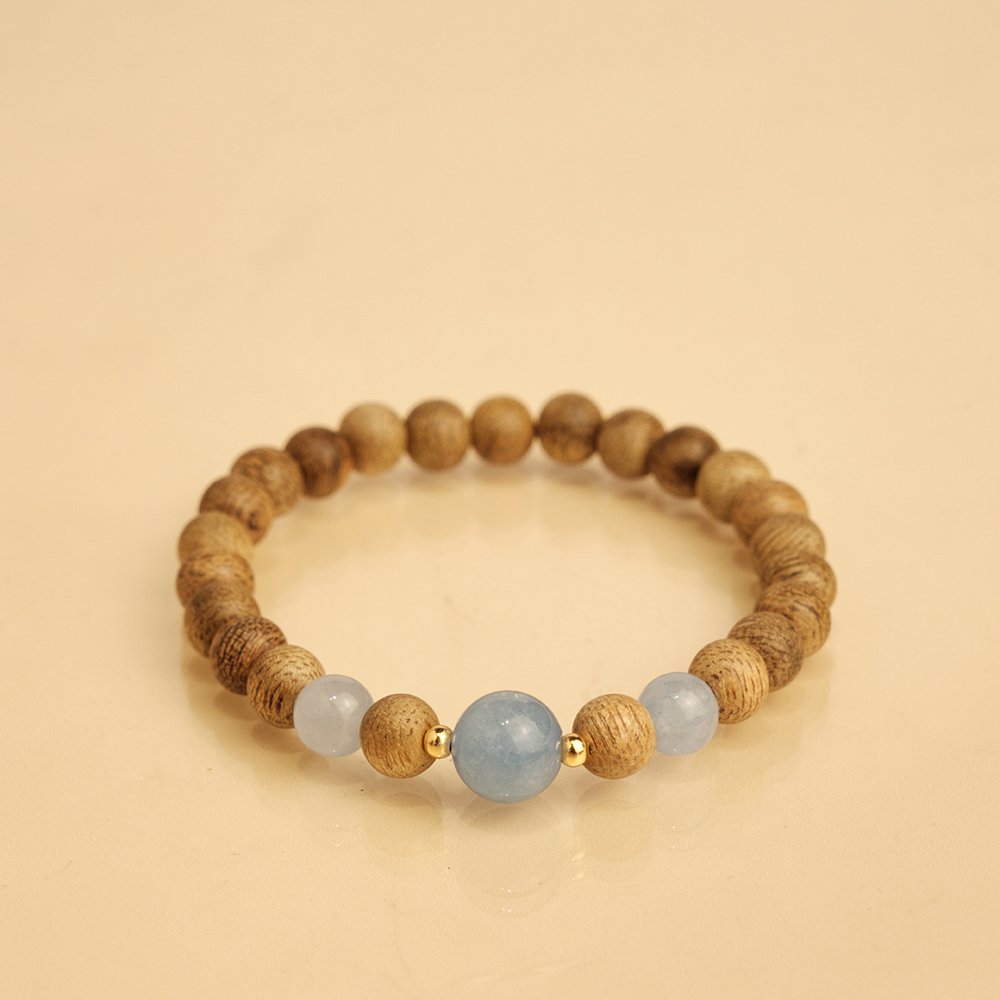 Vòng tay trầm hương -Trầm tự nhiên 6li - Phúc Hổ An