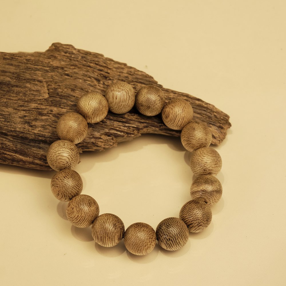 Vòng tay trầm hương -Trầm tự nhiên Việt Nam - Hưng Phúc An 12li