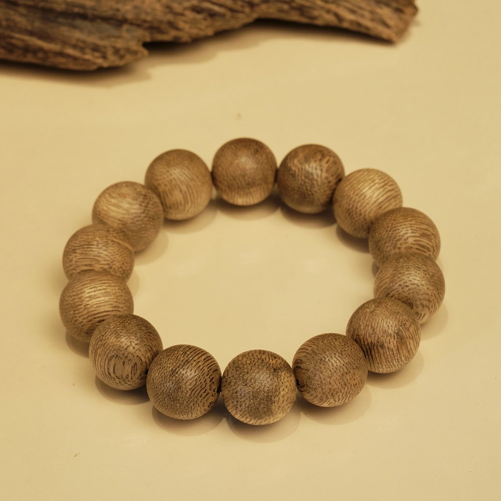 Vòng tay trầm hương -Trầm tự nhiên Việt Nam - Hưng Phúc An 14li