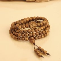 Vòng tay trầm hương Liên Hoa -Trầm tốc vườn 6li 108 hạt