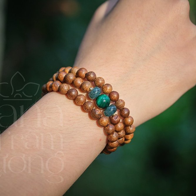 Vòng tay trầm hương 6li tốc vườn – An Ngọc Hương 