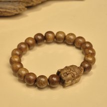 Trầm tốc vườn tròn đơn đan dây mix charm gỗ trầm 10li theo bản mệnh  